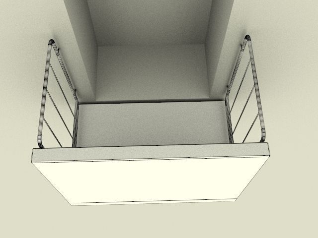 Balcony Dirty and Rusty 3D model_5