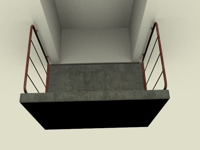 Balcony Dirty and Rusty 3D model_3