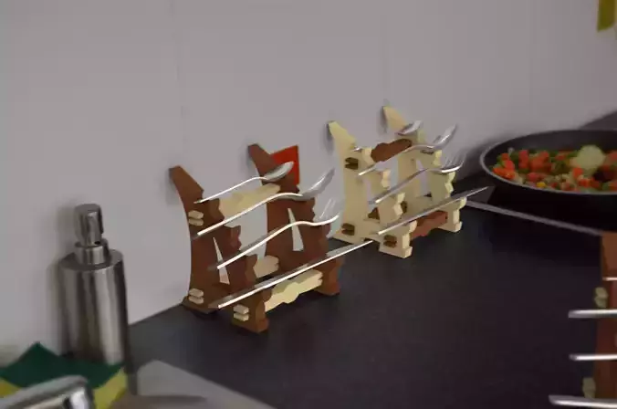 Flatware Stand Katana Style 3D print model