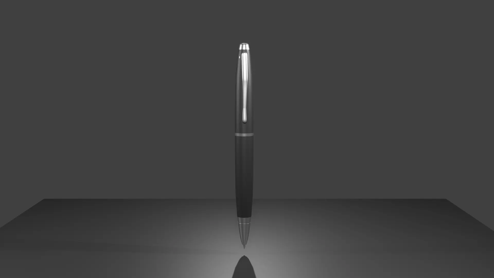 Ink Pen Low-poly 3D model_0