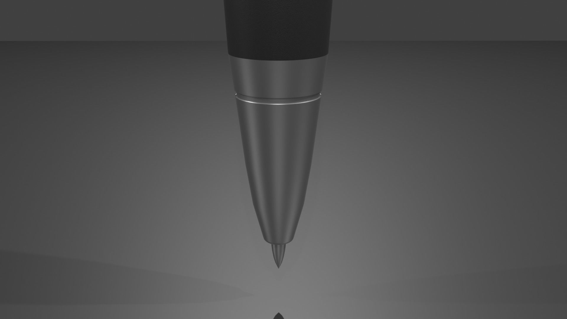 Ink Pen Low-poly 3D model_1