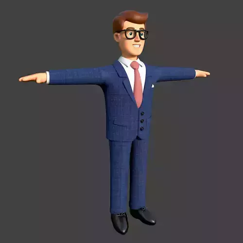 Manager cartoon businessman