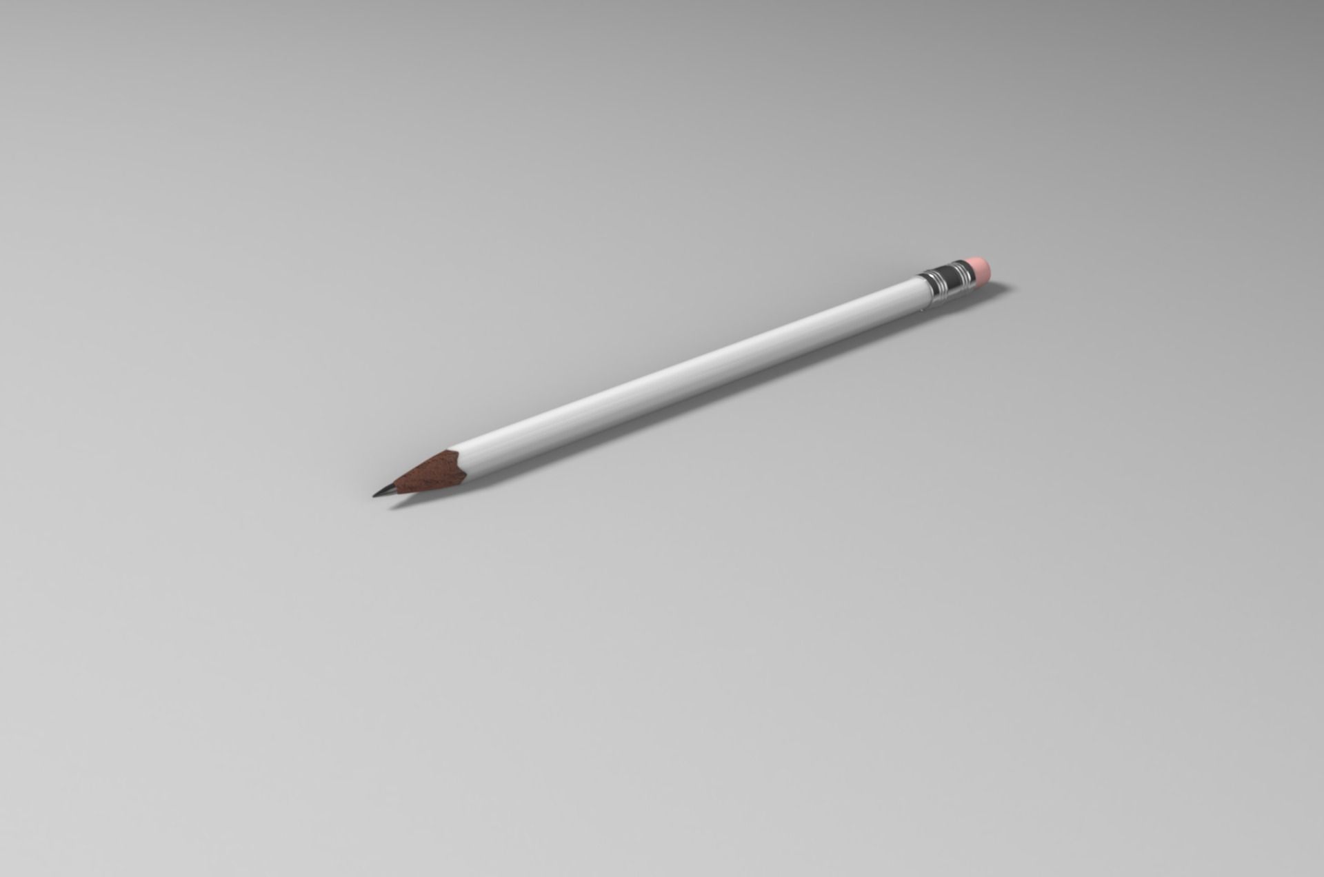 Pencils Lowpoly and Highpoly Low-poly 3D model_2
