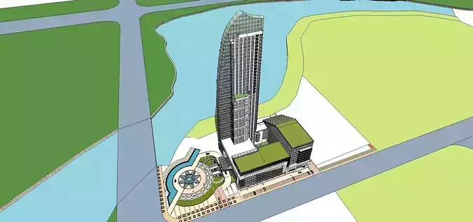 vacation spot-Resort-Fashion Leisure Hotel-0207 3D model