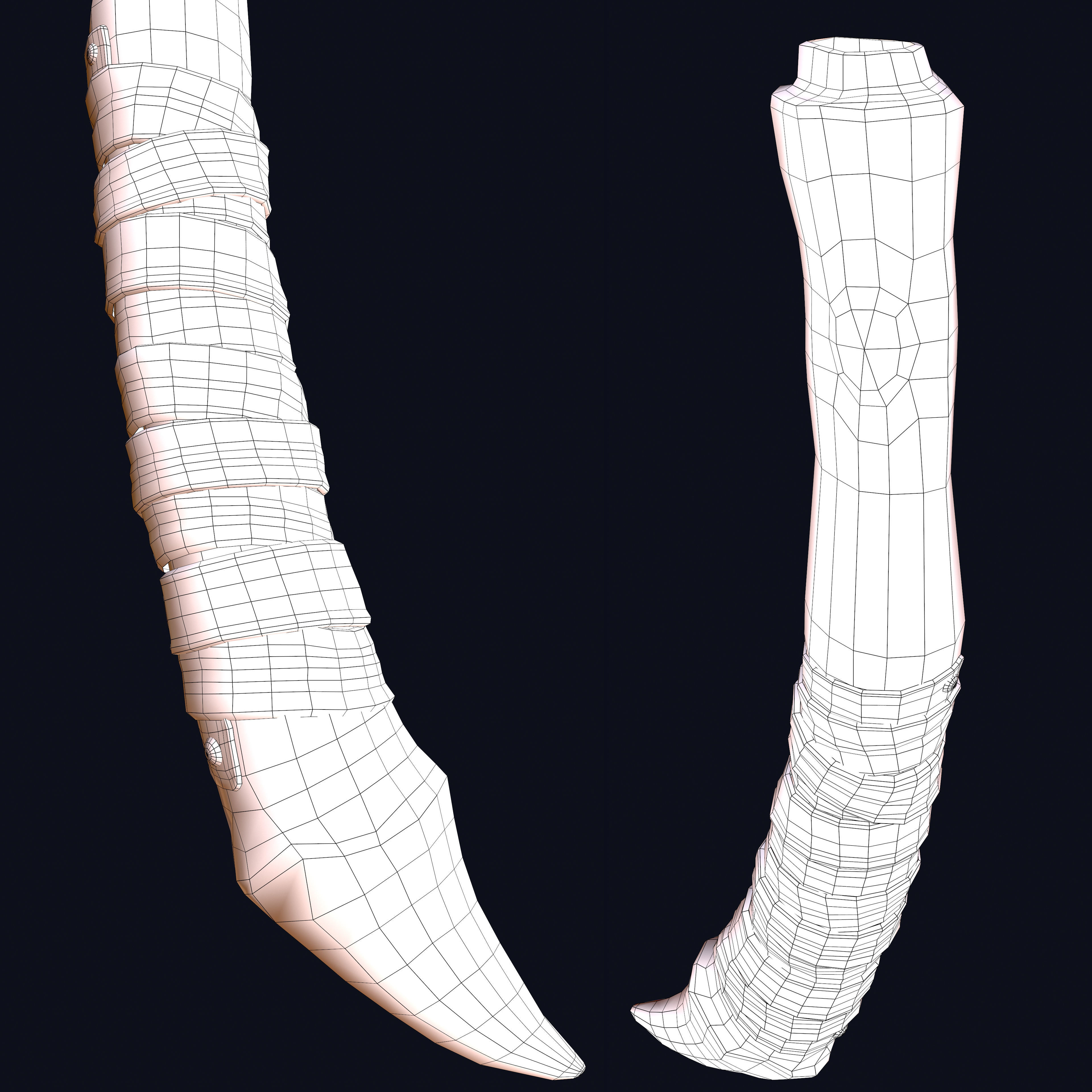 PBR Skull Axe Game Ready 3D model Low-poly 3D model_13