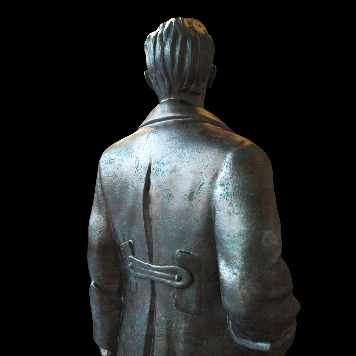Detailed Dzerzhinsky monument high-poly 3D model_8