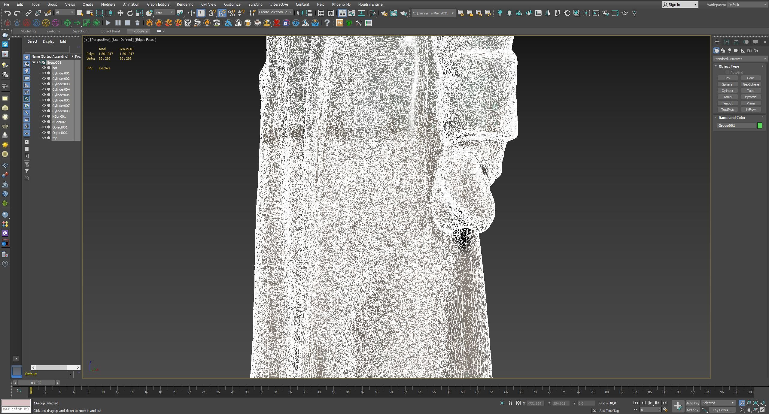 Detailed Dzerzhinsky monument high-poly 3D model_23