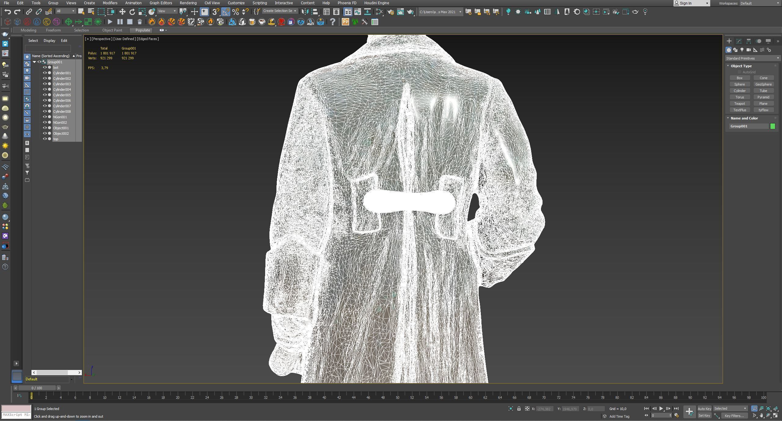 Detailed Dzerzhinsky monument high-poly 3D model_21