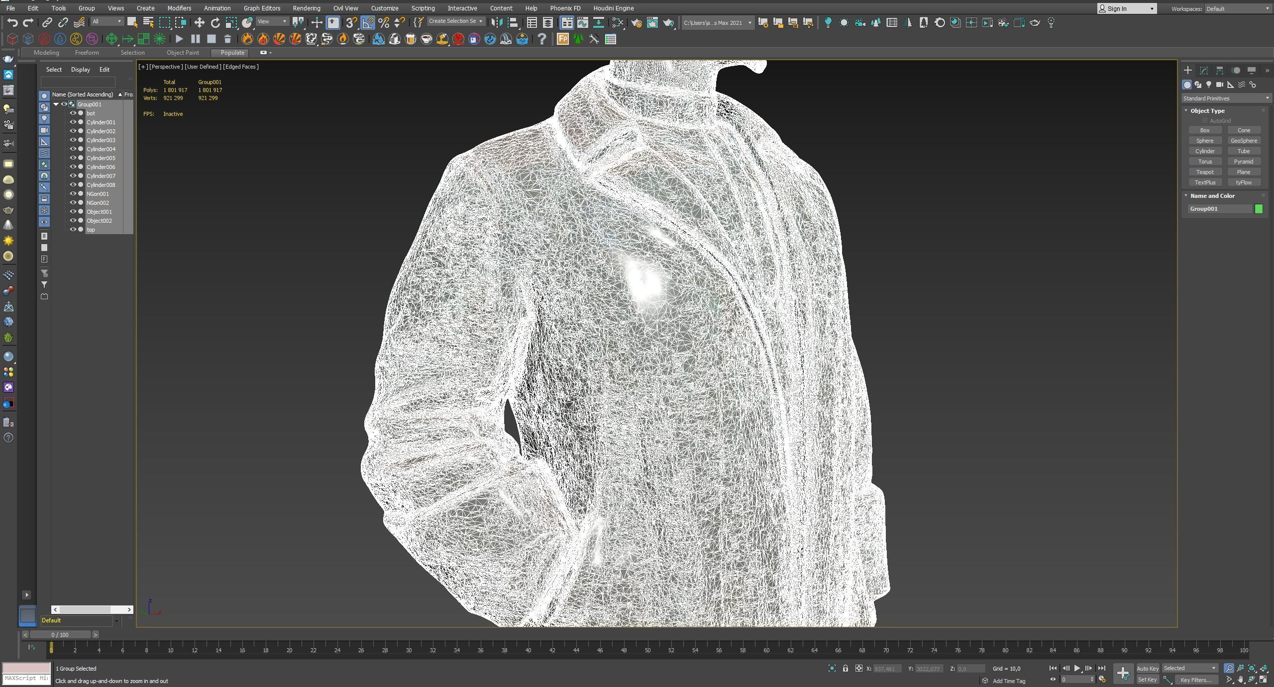 Detailed Dzerzhinsky monument high-poly 3D model_22