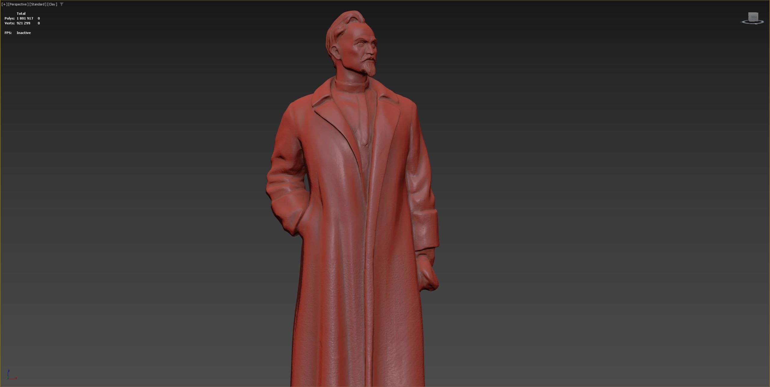 Detailed Dzerzhinsky monument high-poly 3D model_24