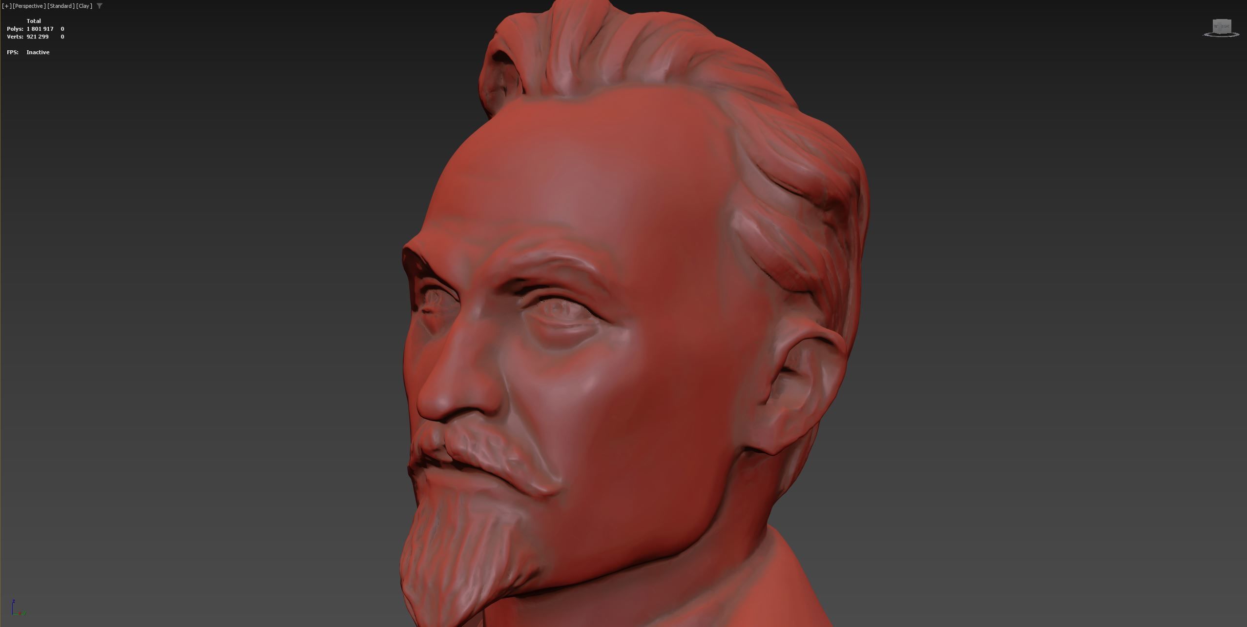 Detailed Dzerzhinsky monument high-poly 3D model_25