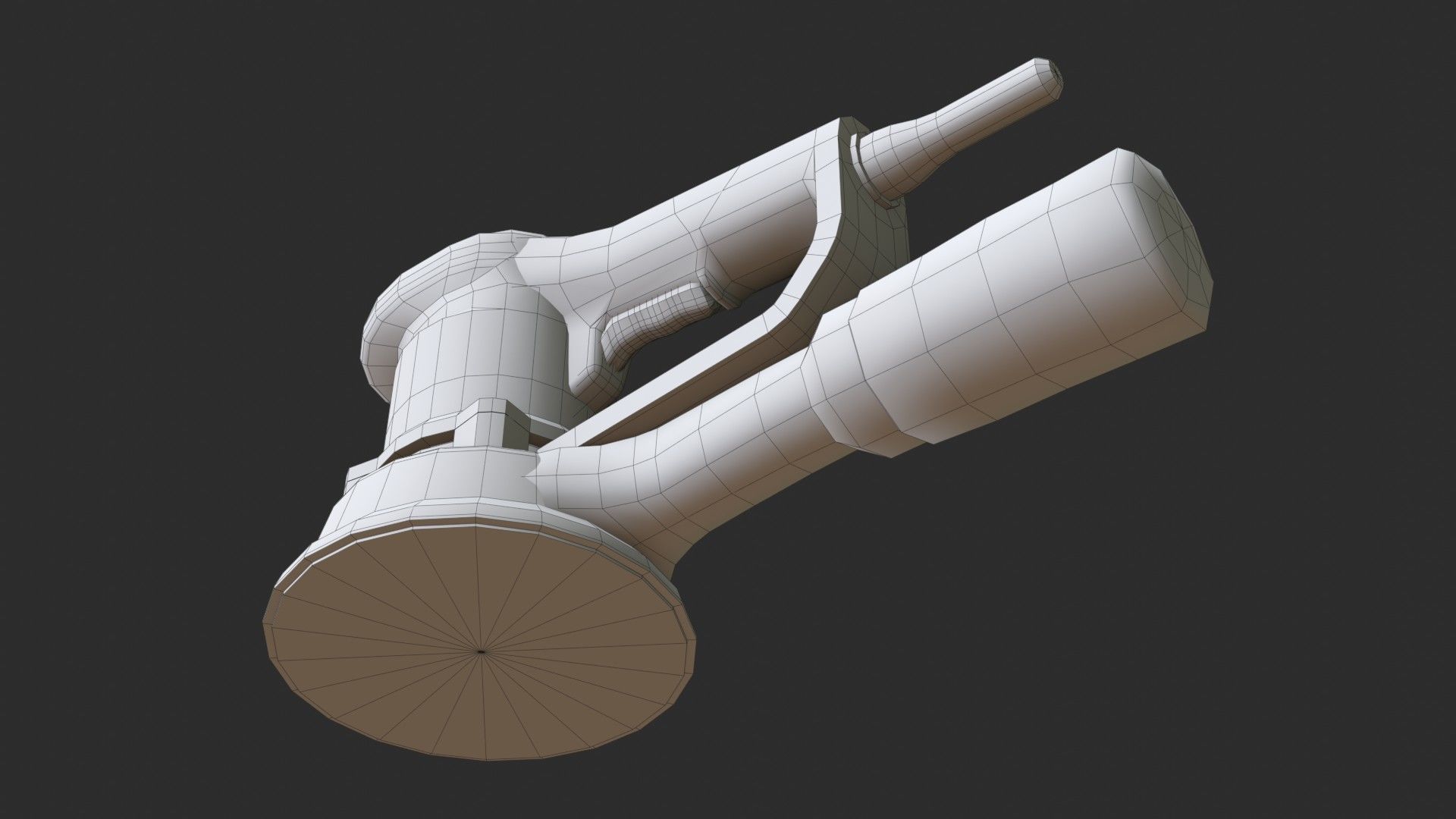 Eccentric Sander Low-poly 3D model_12