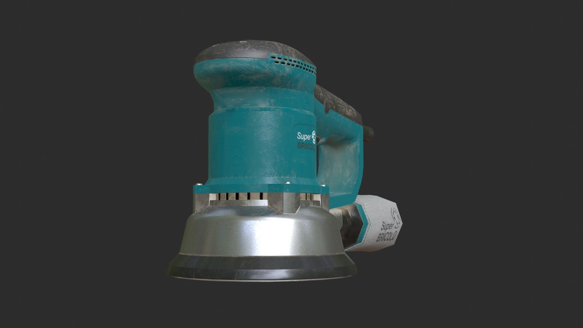 Eccentric Sander Low-poly 3D model_8