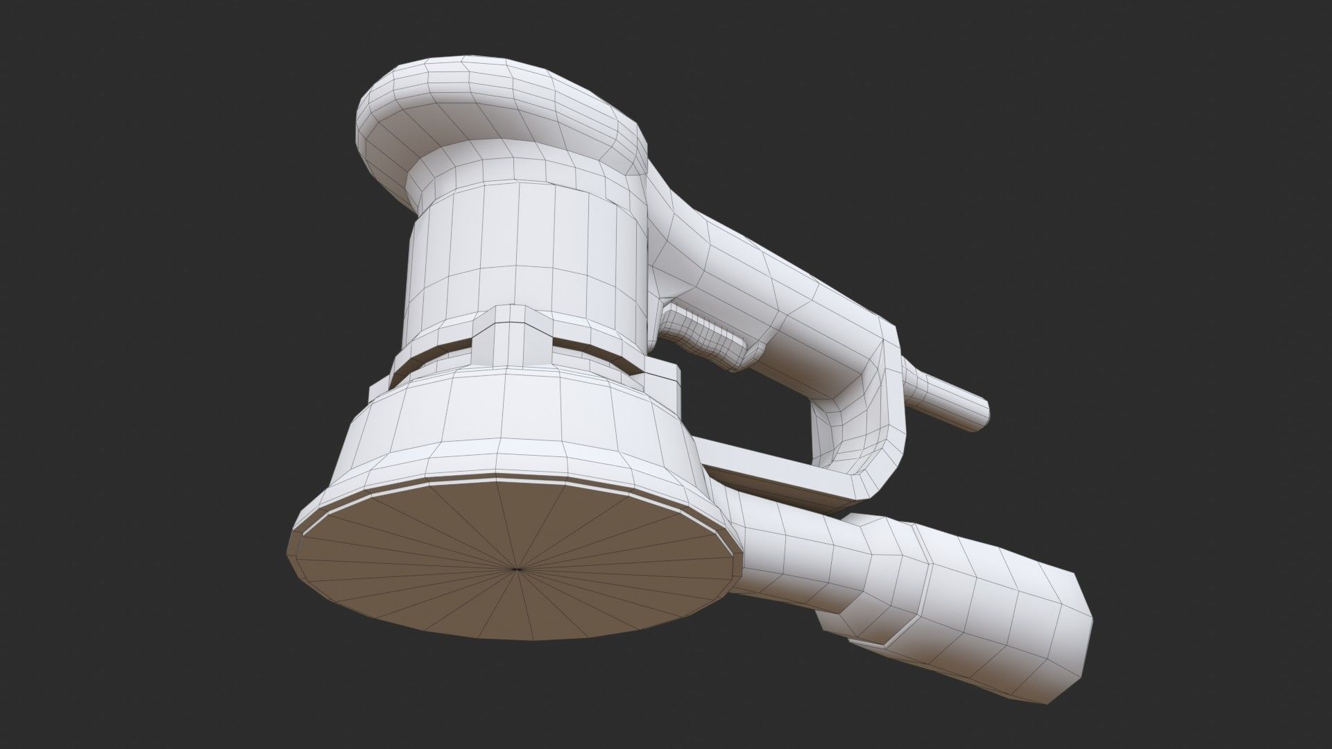 Eccentric Sander Low-poly 3D model_13