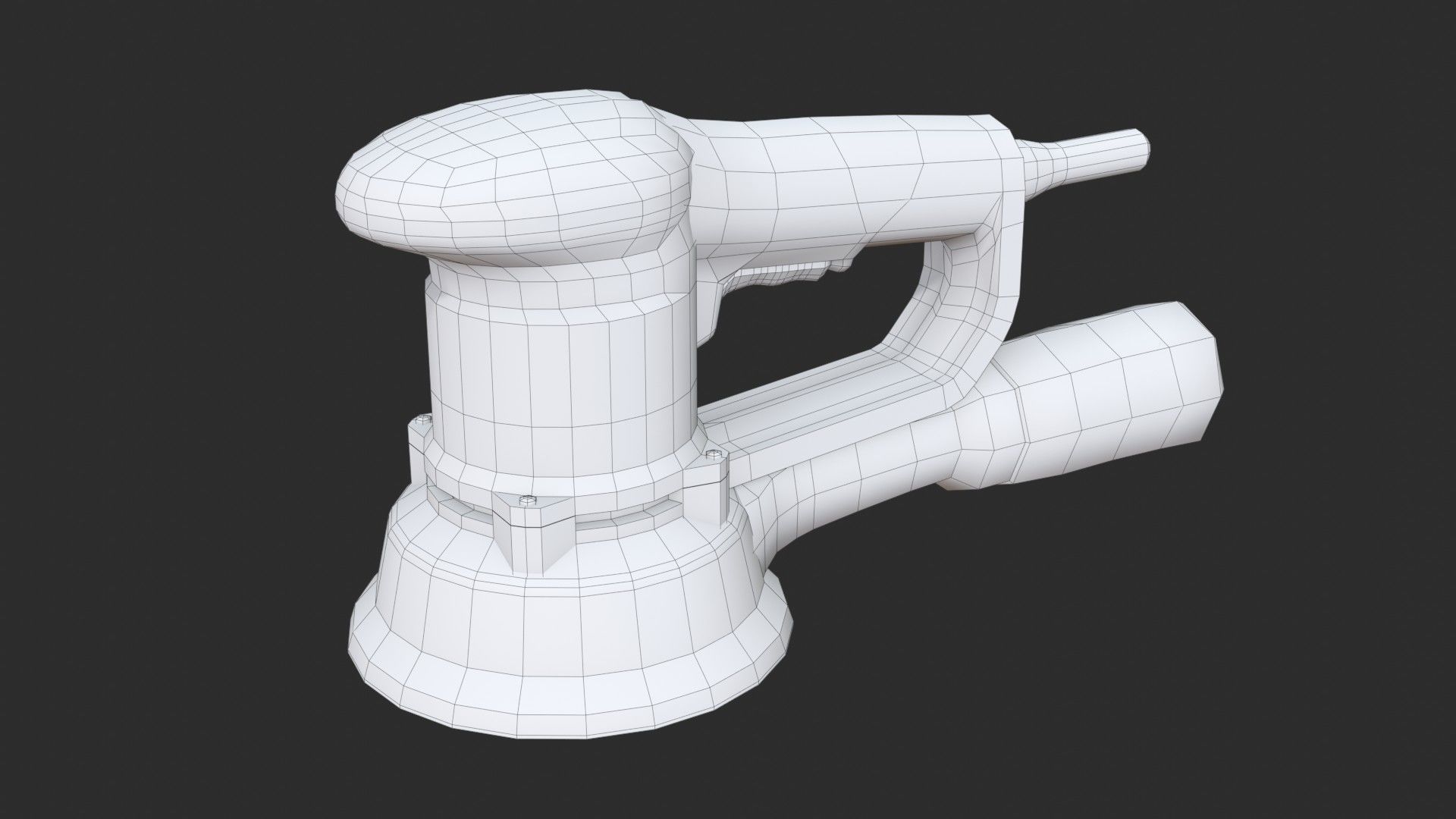 Eccentric Sander Low-poly 3D model_9