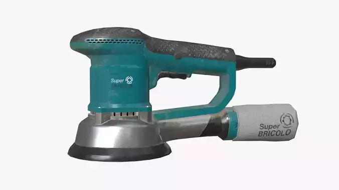 Eccentric Sander Low-poly 3D model
