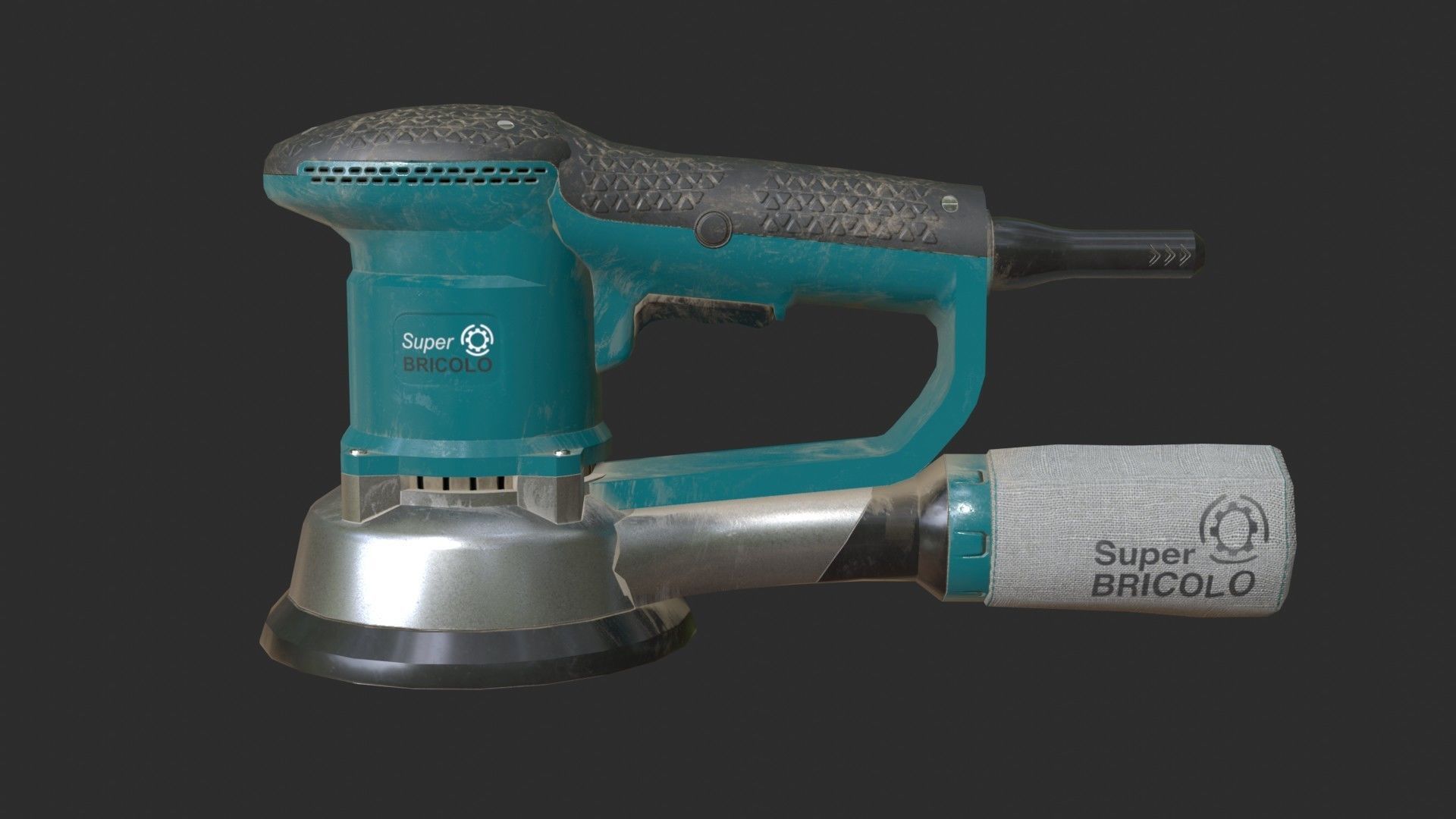 Eccentric Sander Low-poly 3D model_3