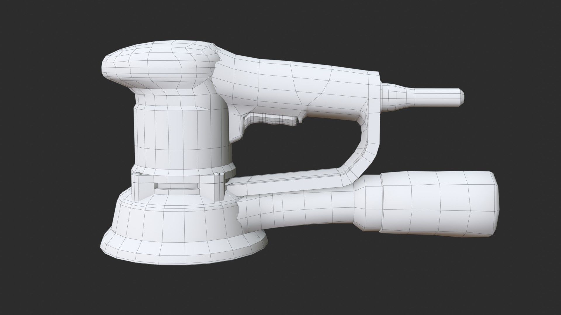 Eccentric Sander Low-poly 3D model_10