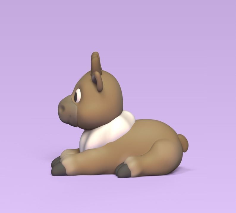 Lying Moose 3D print model_2