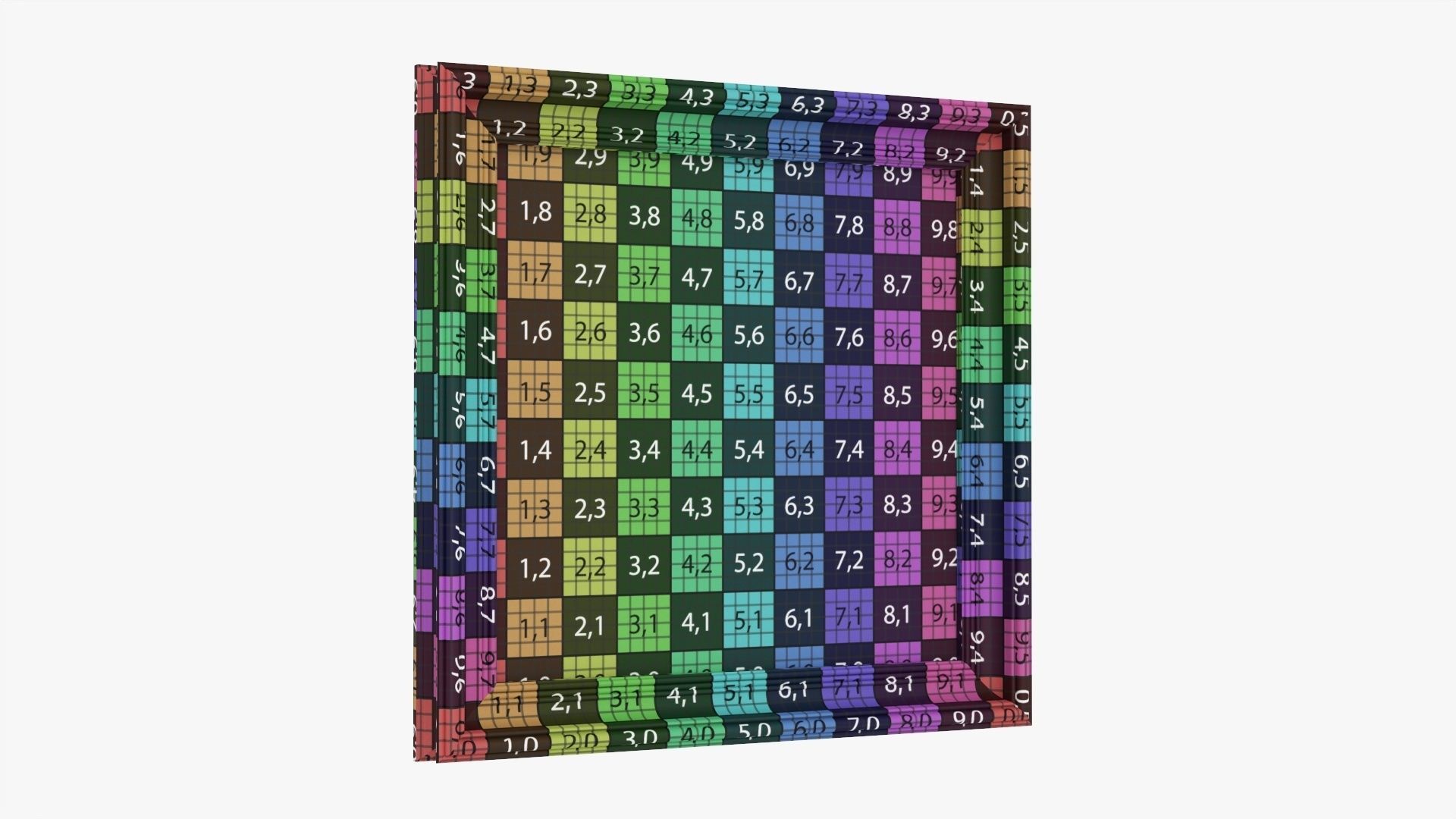 Frame square with picture 02 3D model_12