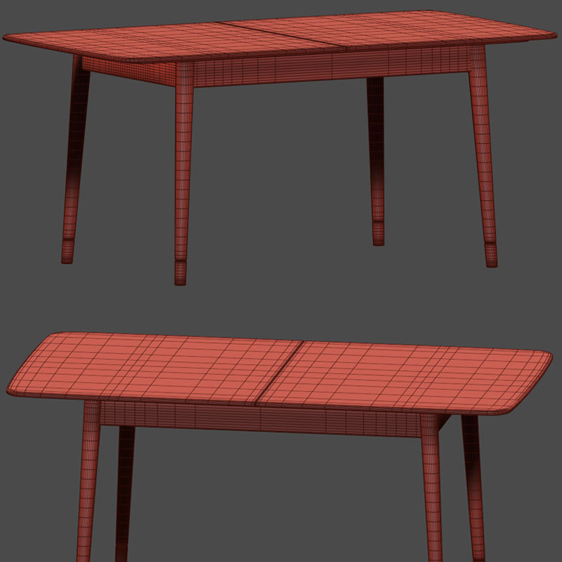 Kendall Upholstered Dining Chair Table 3D model_4