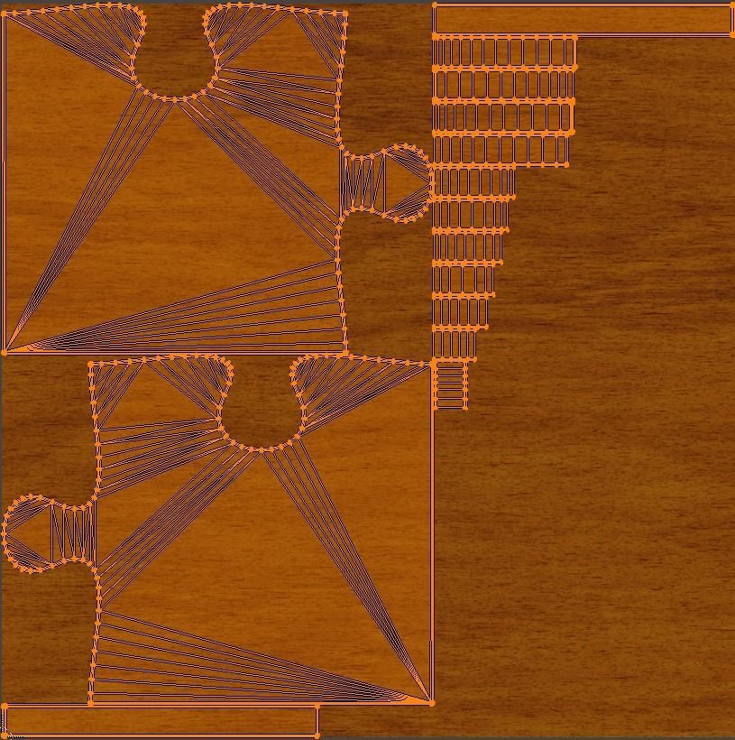 Wooden Jigsaw Puzzle Low-poly 3D model_6