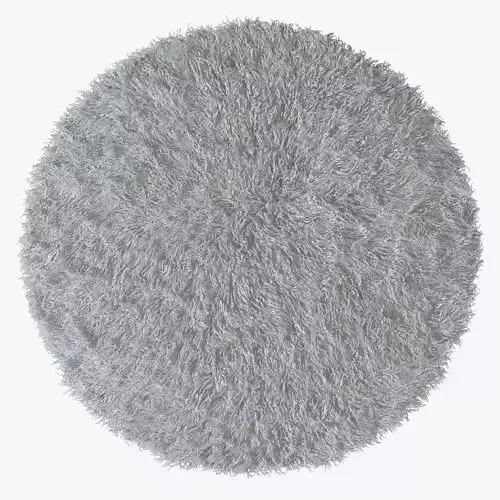Tibetan sheepskin snow-white round