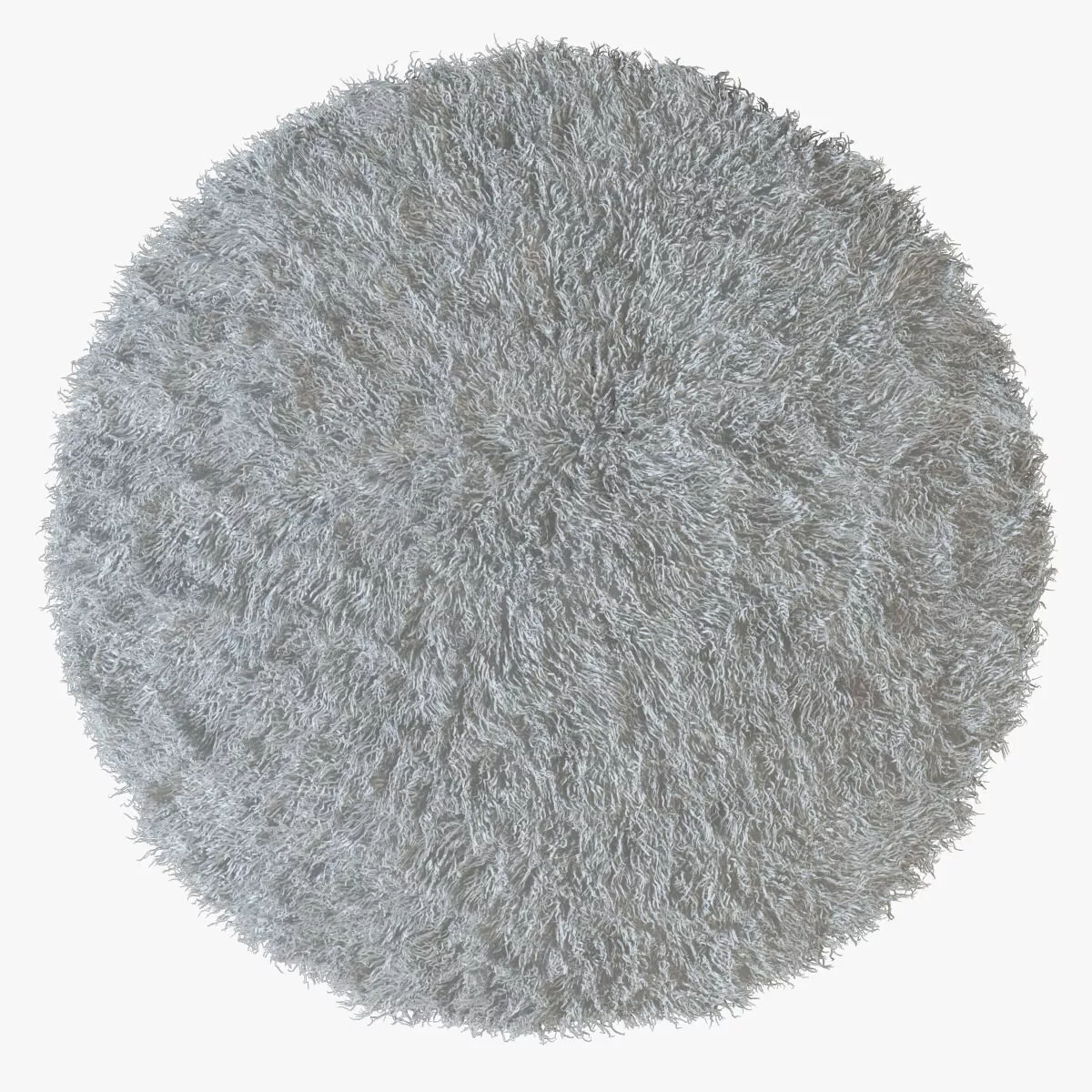 Tibetan sheepskin snow-white round 3D model
