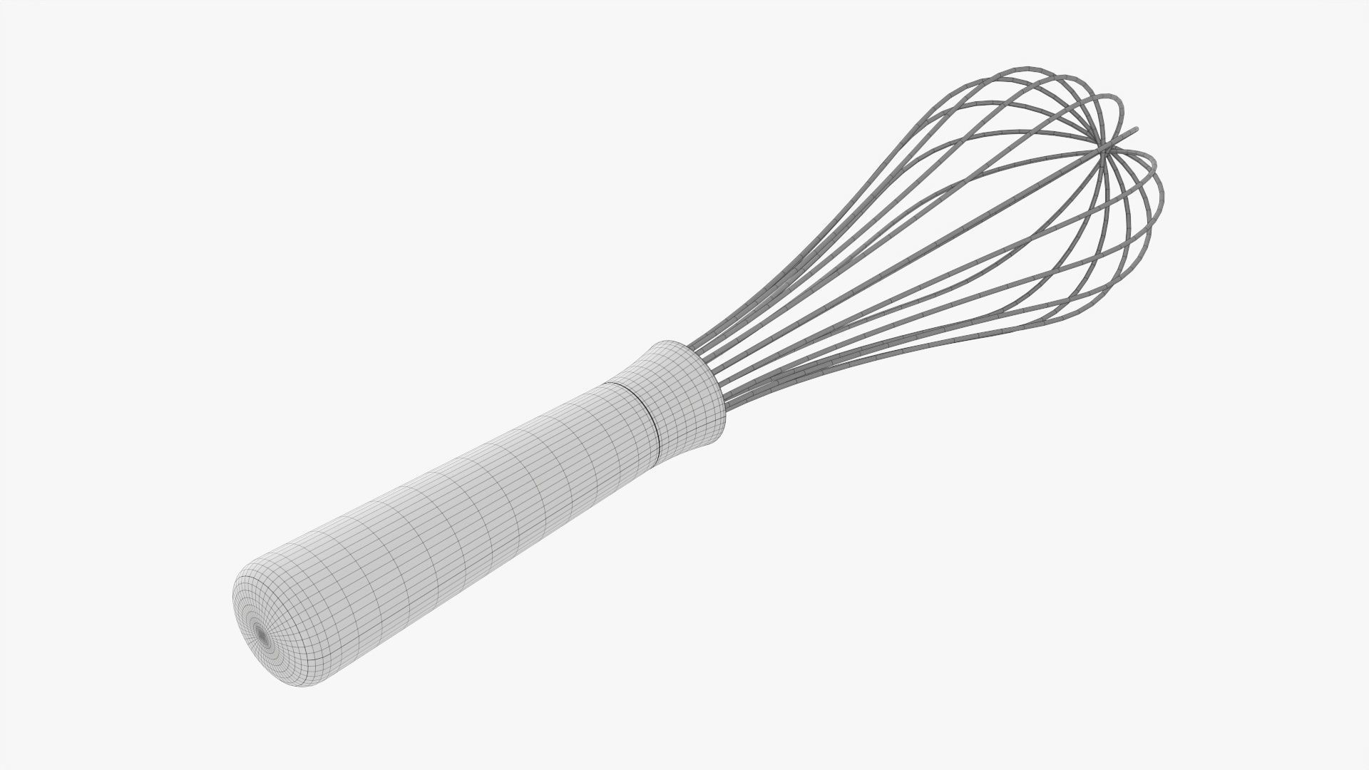 Kitchen whisk 02 3D model_6