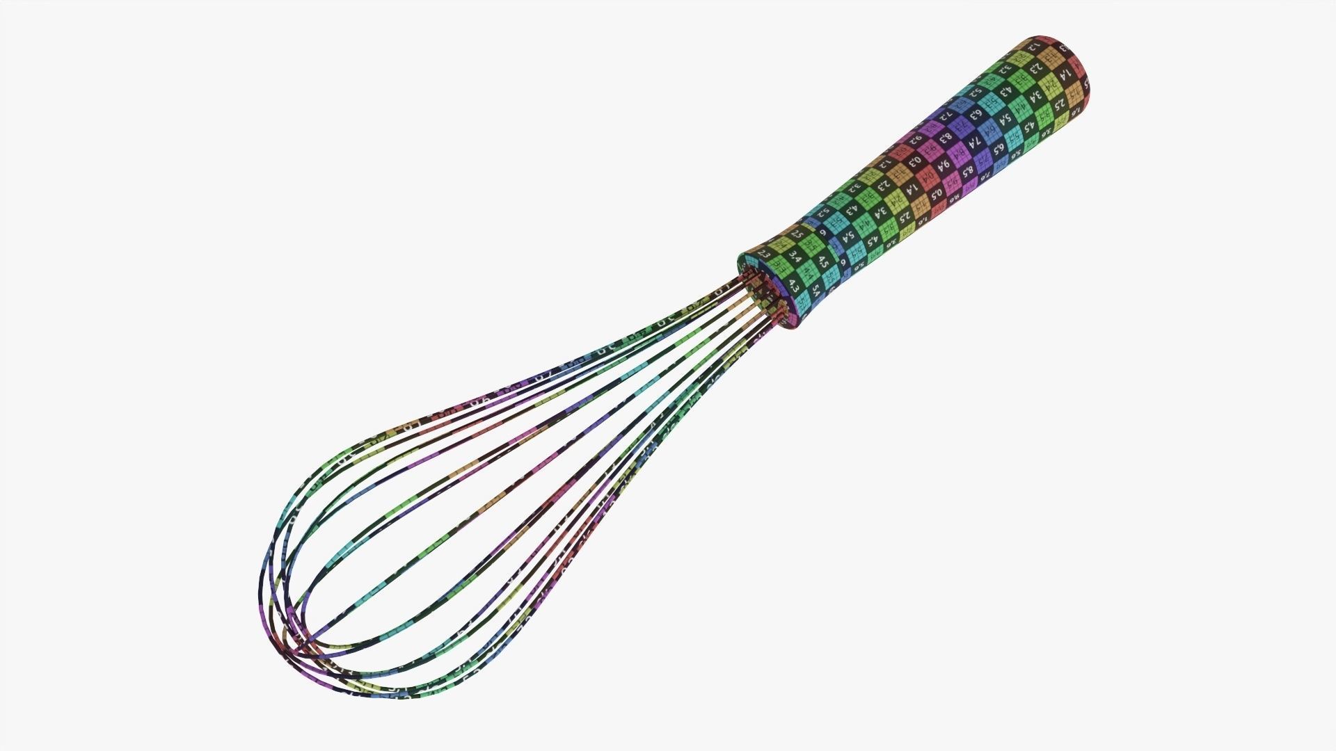 Kitchen whisk 02 3D model_8