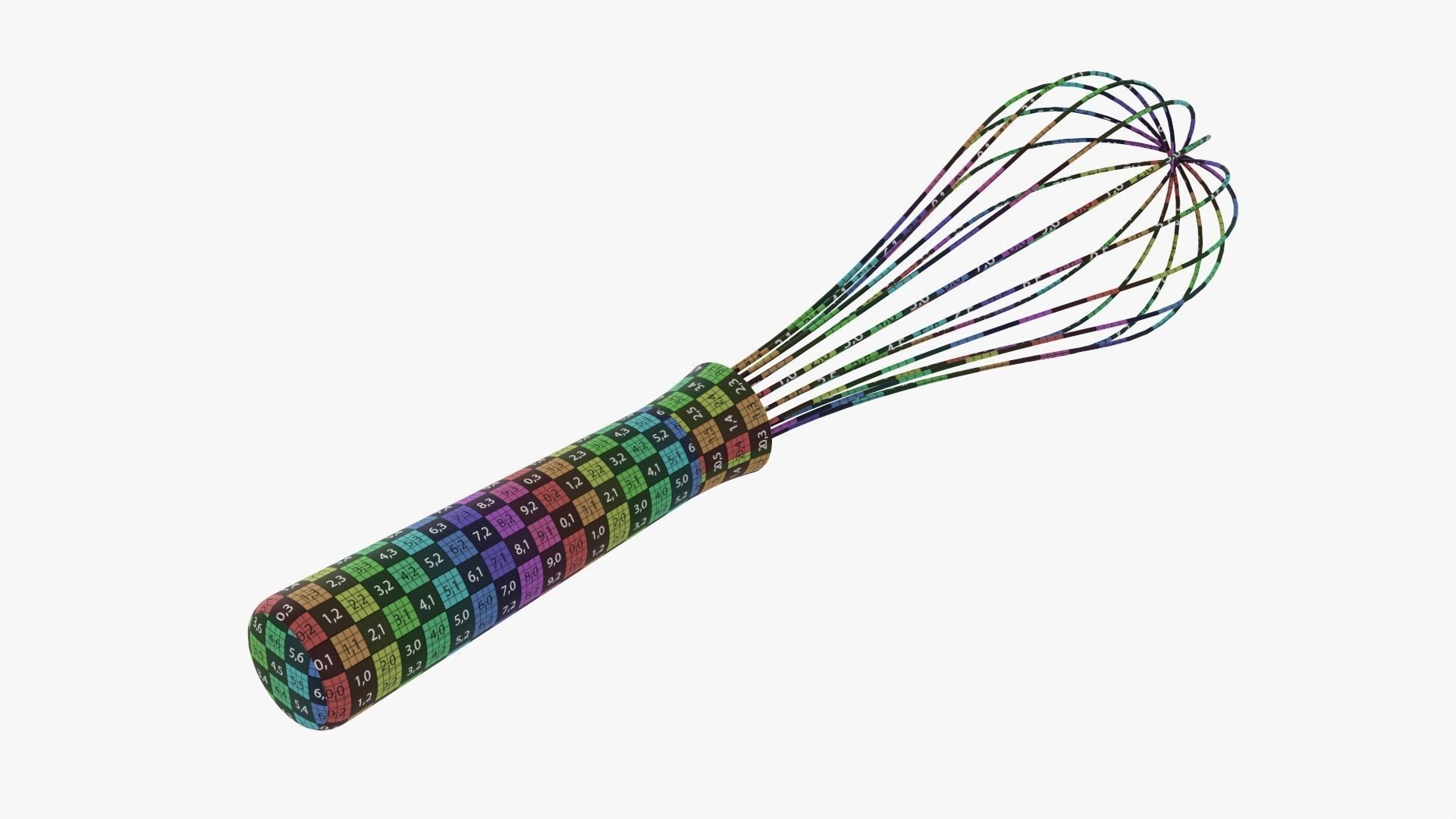 Kitchen whisk 02 3D model_9