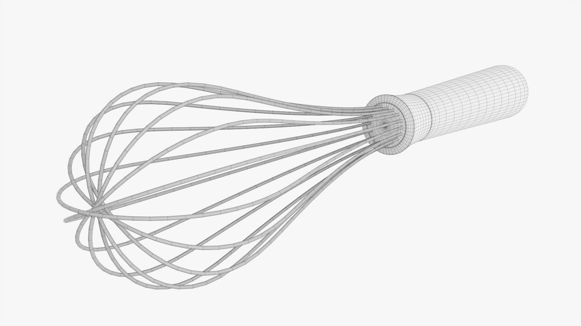 Kitchen whisk 02 3D model_7
