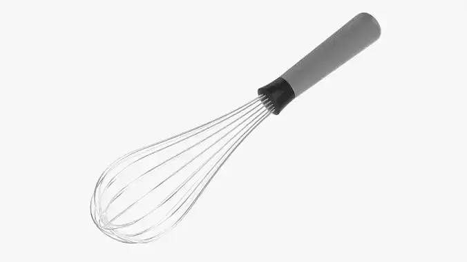 Kitchen whisk 02 3D model