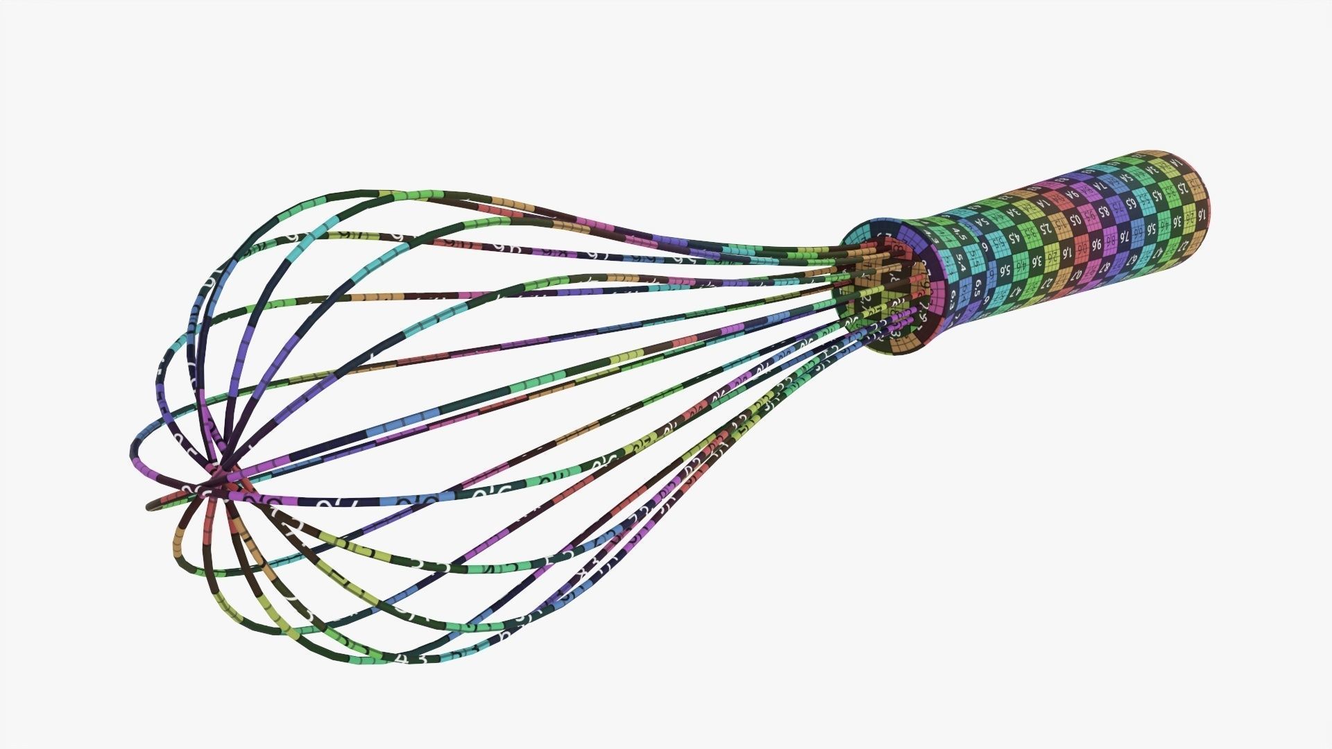 Kitchen whisk 02 3D model_10