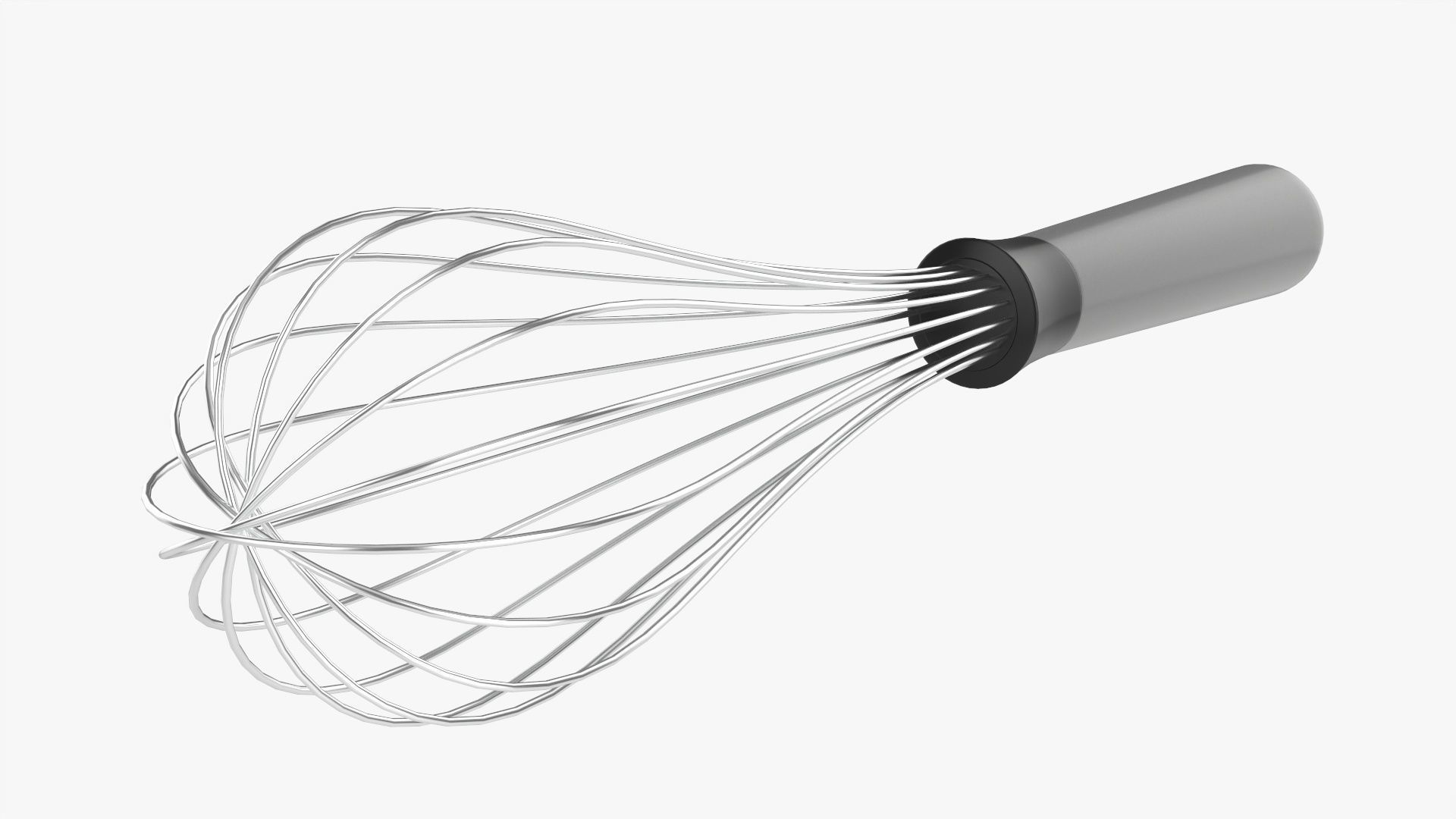 Kitchen whisk 02 3D model_2