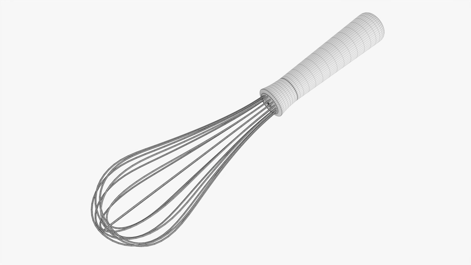 Kitchen whisk 02 3D model_5