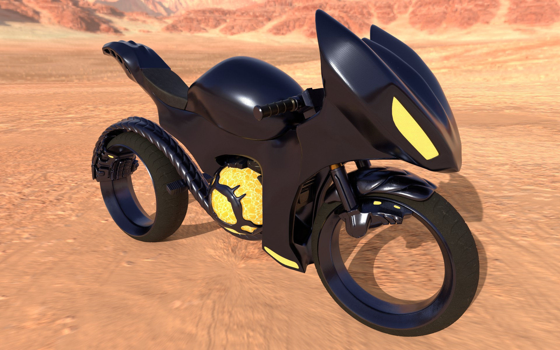 Dragon Bike 3D model_2