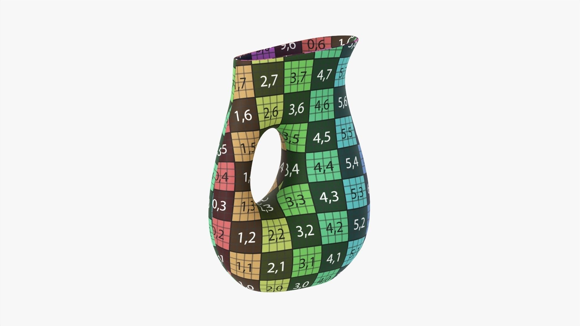 Table vase modern 3D model_12