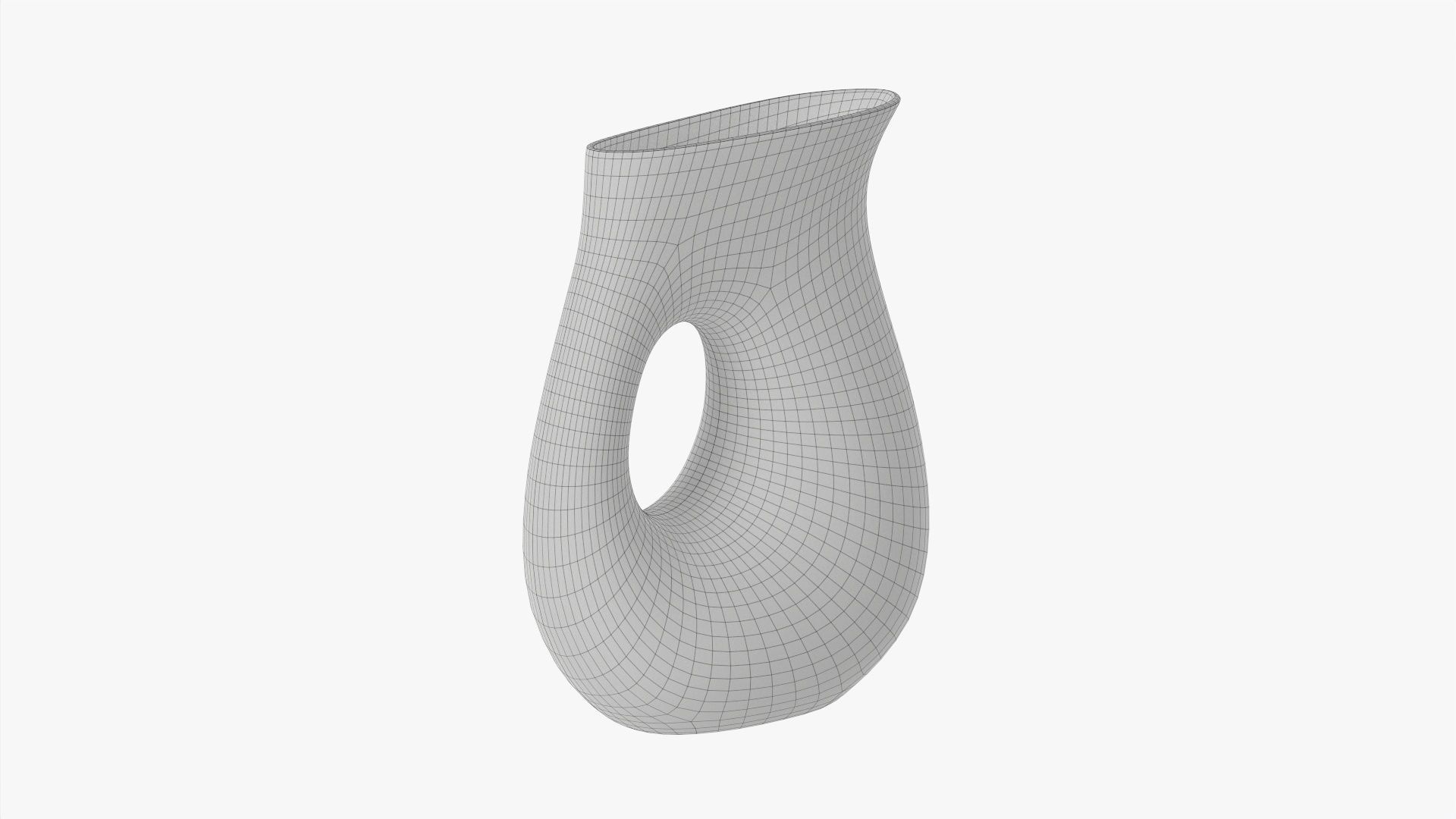 Table vase modern 3D model_6