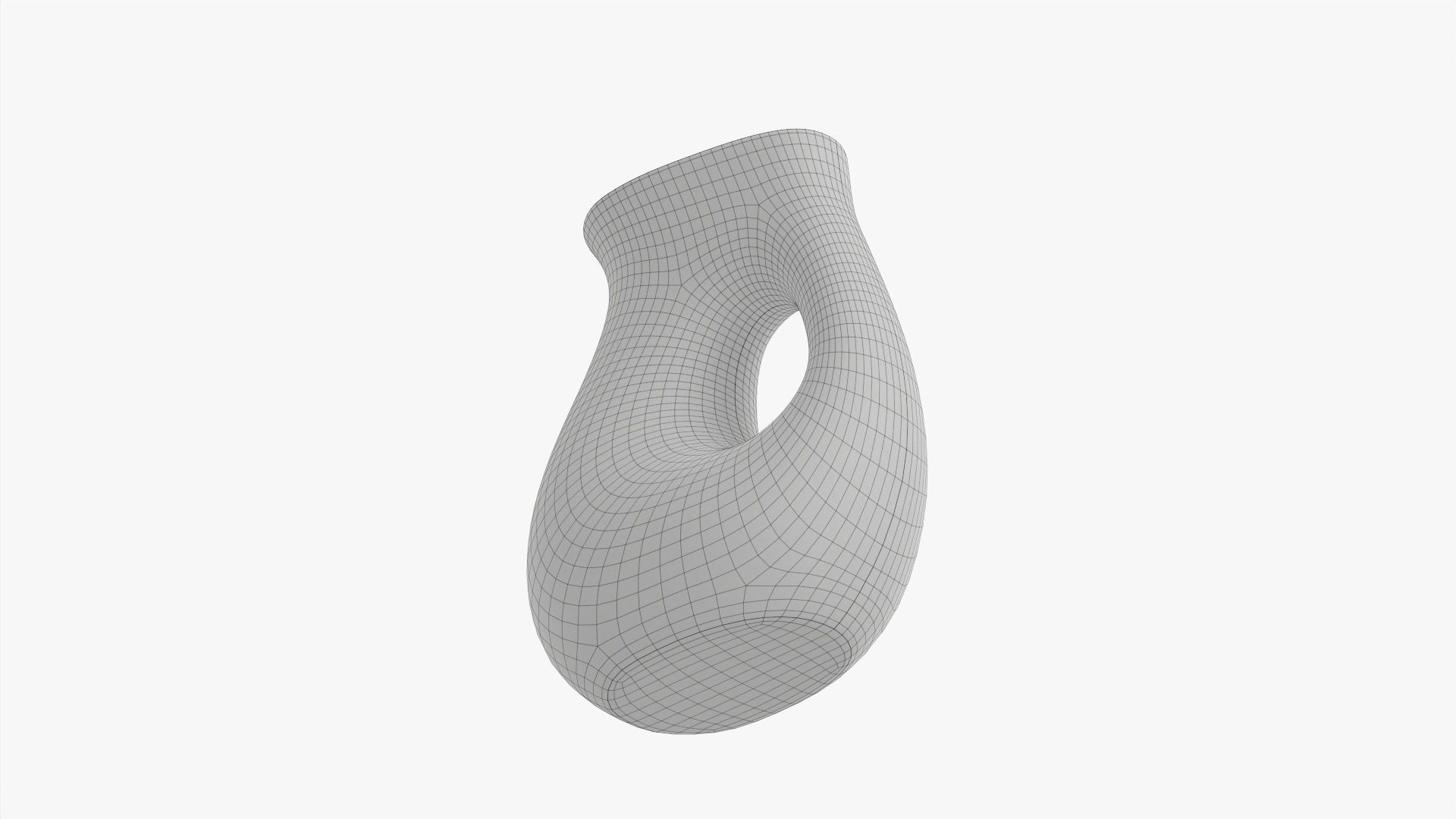 Table vase modern 3D model_8