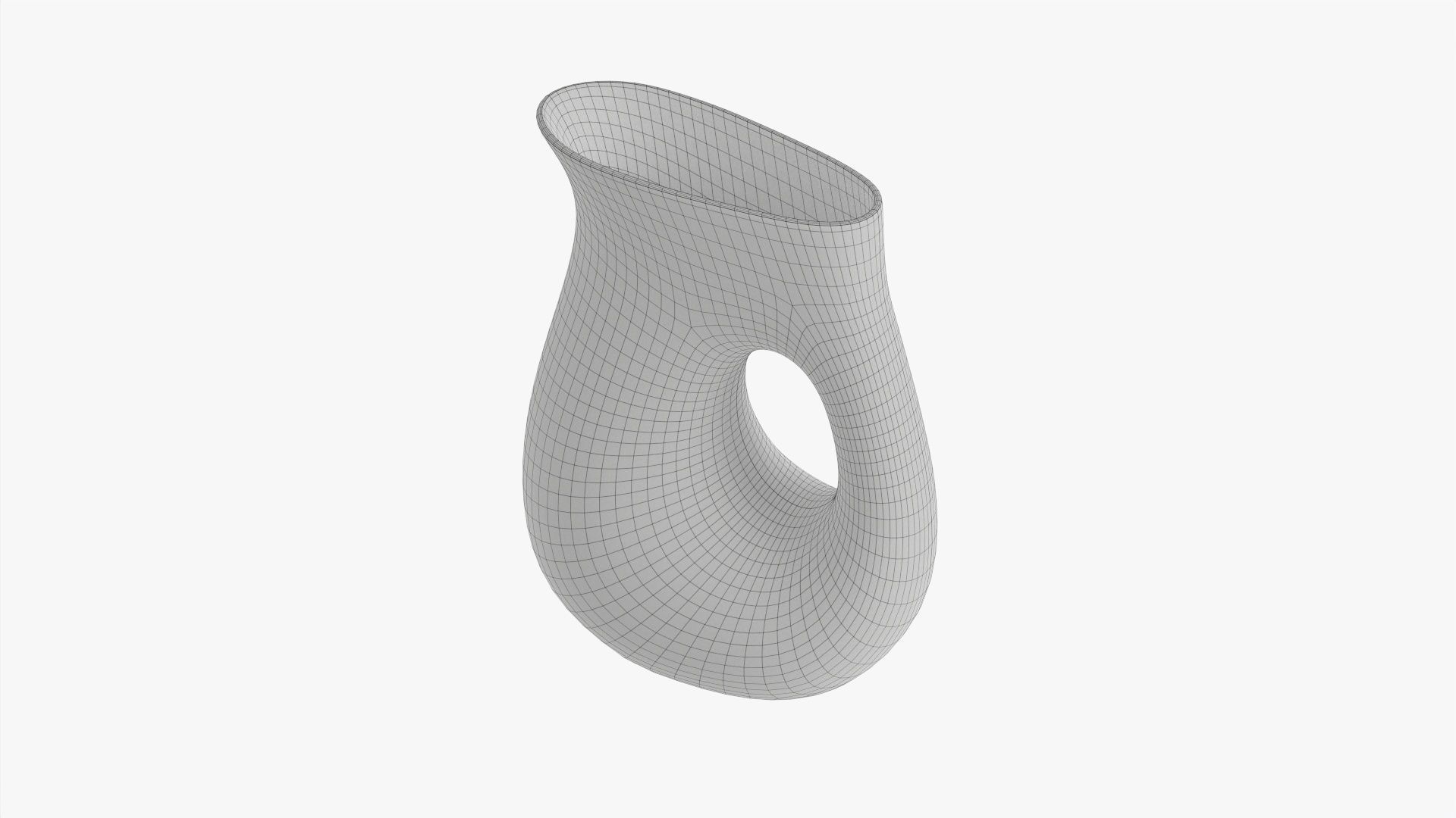 Table vase modern 3D model_7