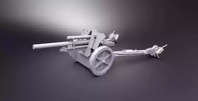 105mm leFH 18 Scale model  3D print model