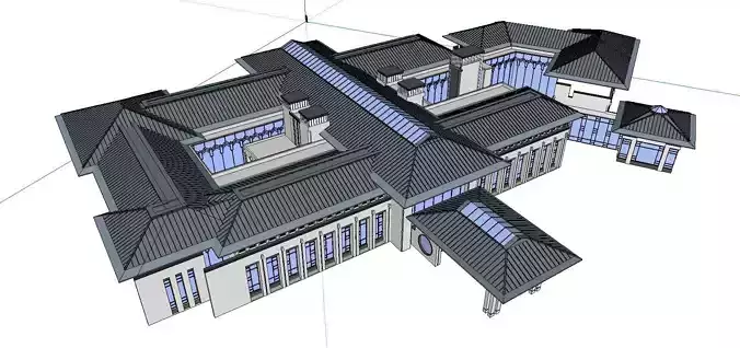 vacation spot-Resort-Fashion Leisure Hotel-0242 3D model