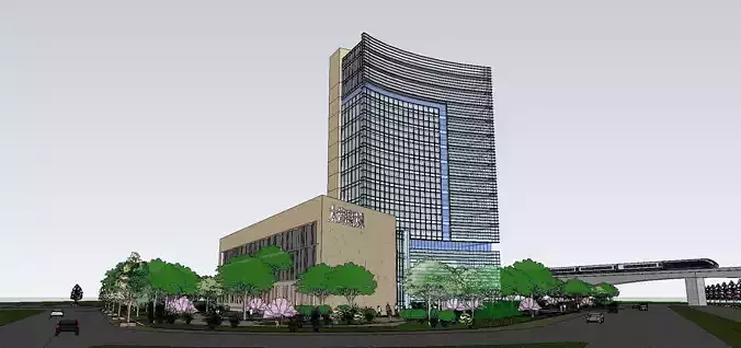 vacation spot-Resort-Fashion Leisure Hotel-0244 3D model
