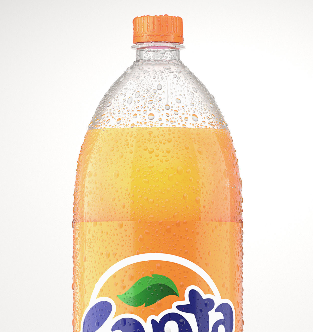 Soda bottle 2 liters 3D model_1