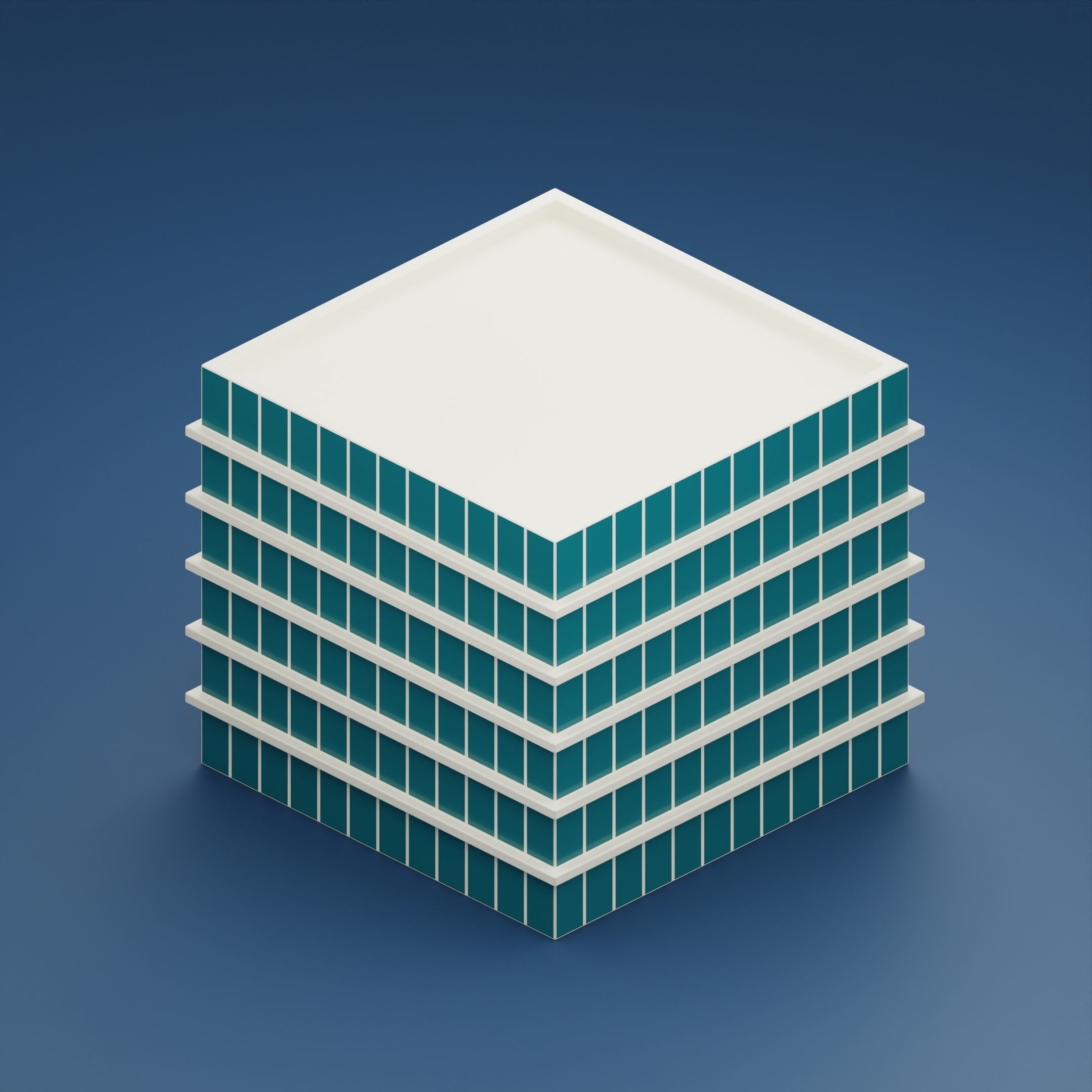 24 low poly buildings Low-poly 3D model_29