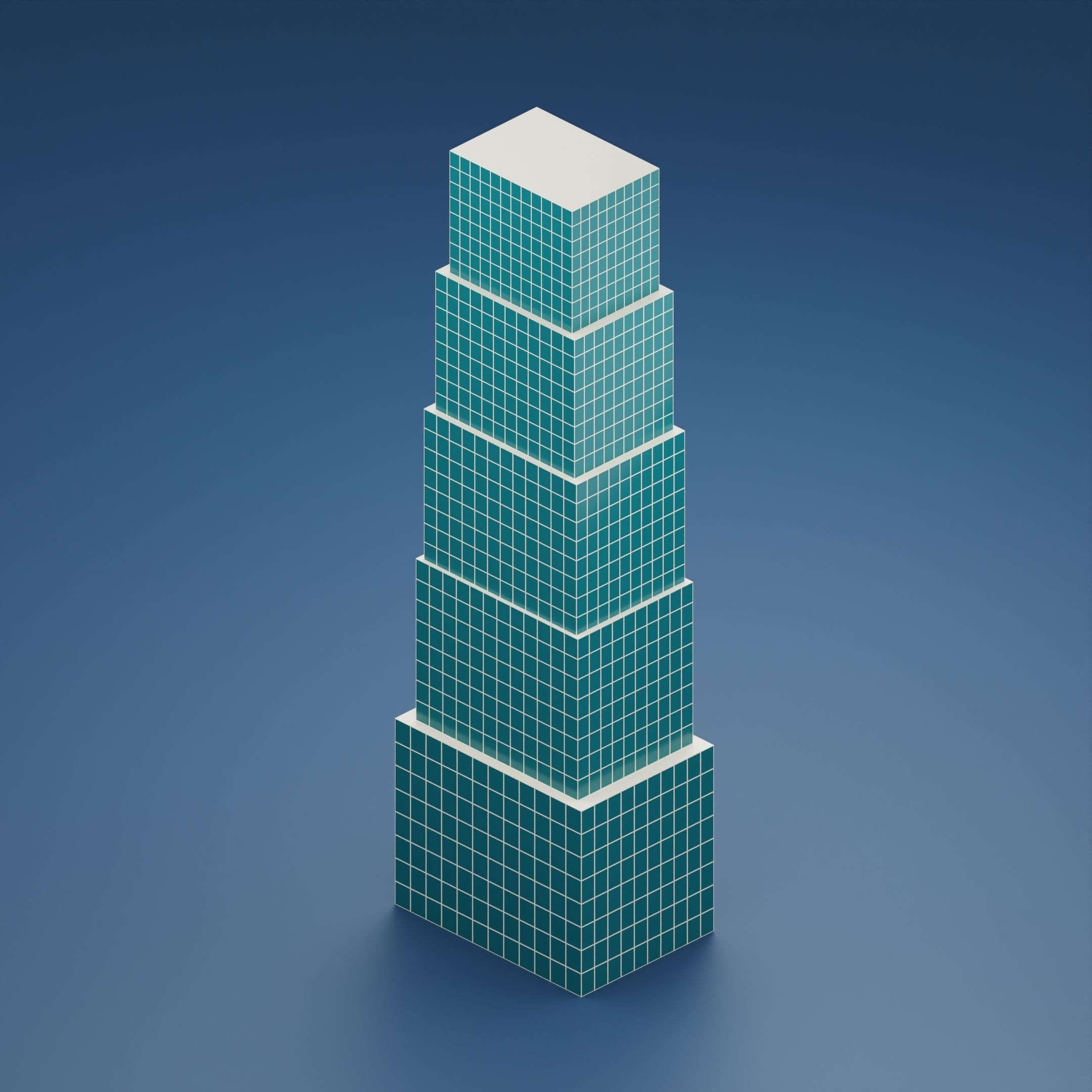 24 low poly buildings Low-poly 3D model_22