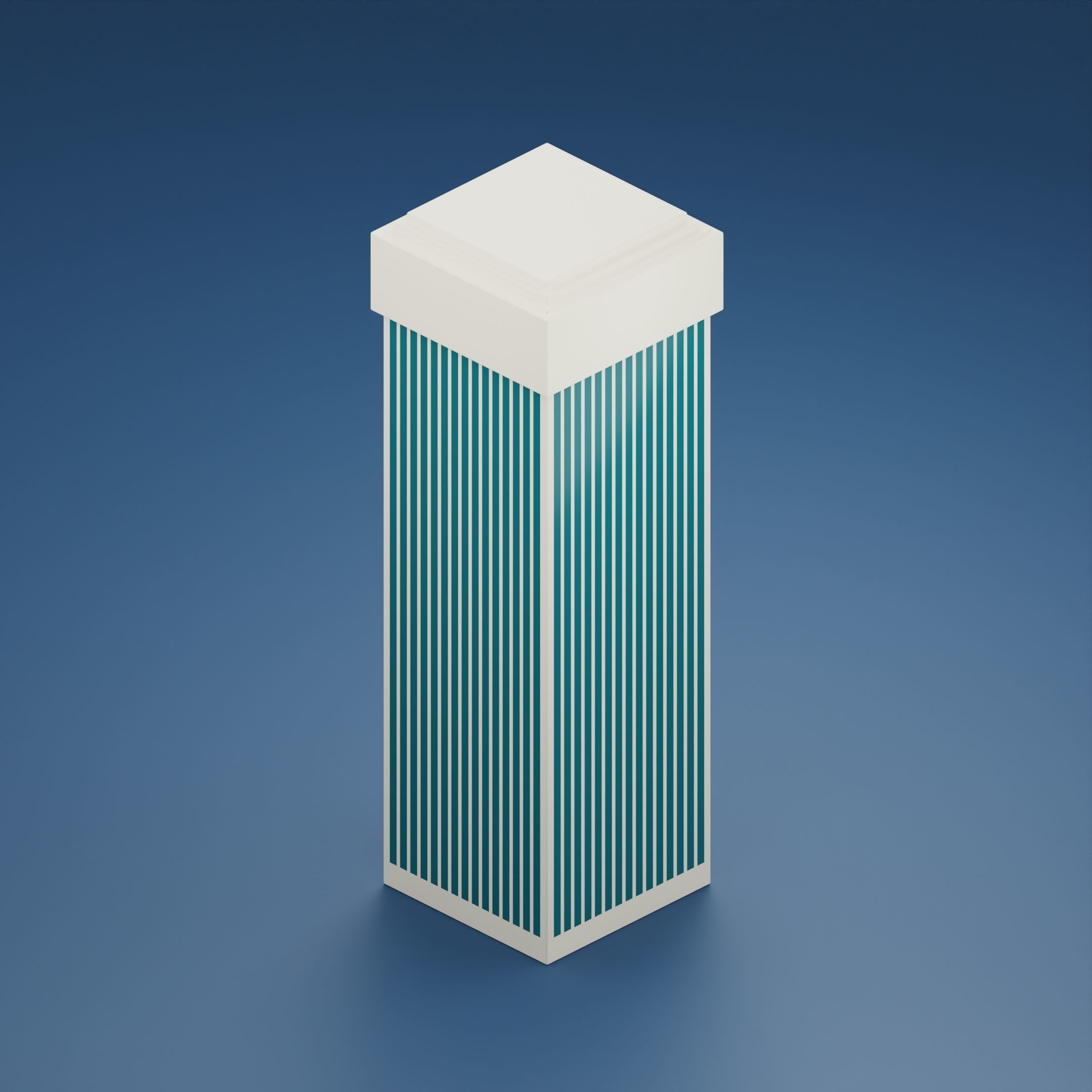 24 low poly buildings Low-poly 3D model_28