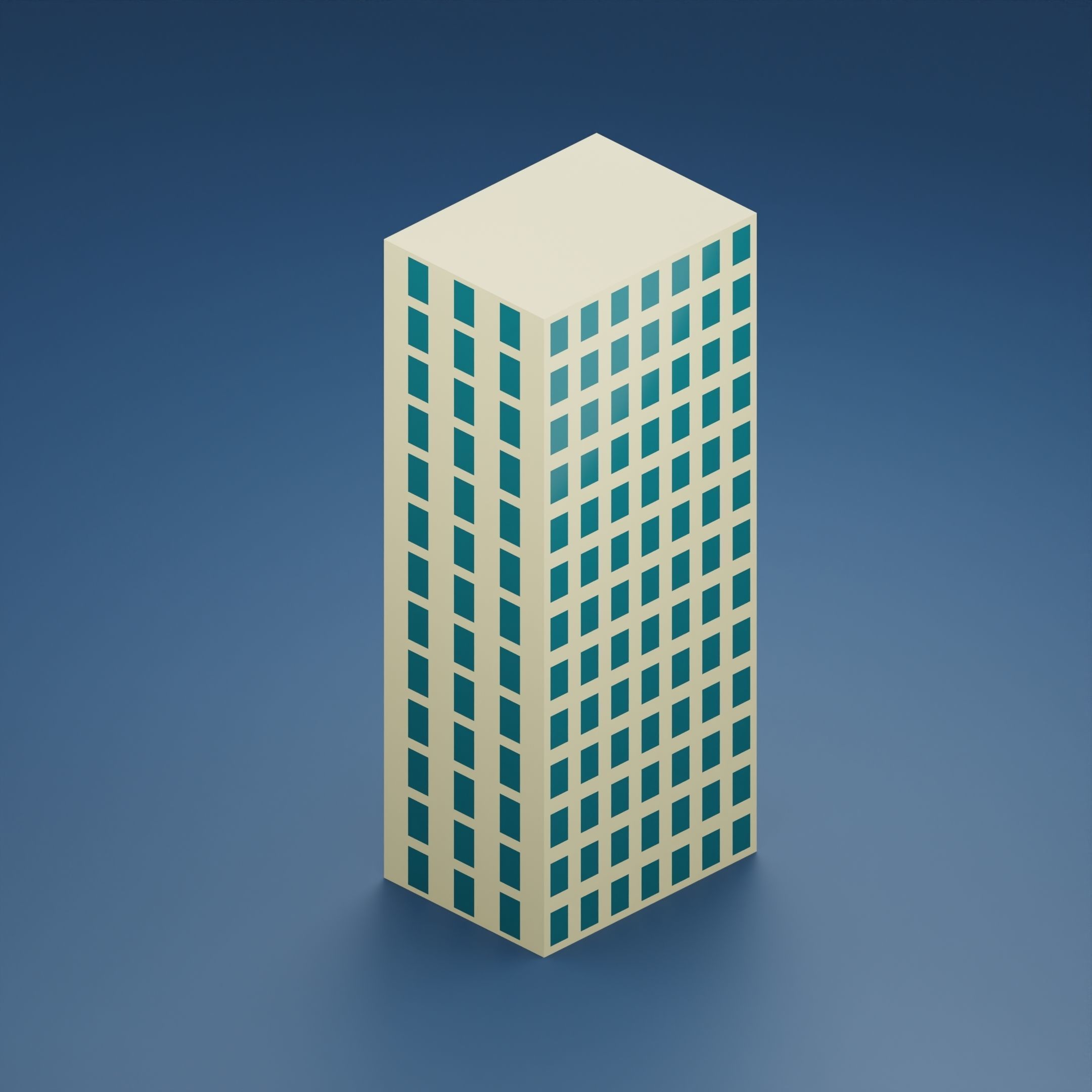 24 low poly buildings Low-poly 3D model_24