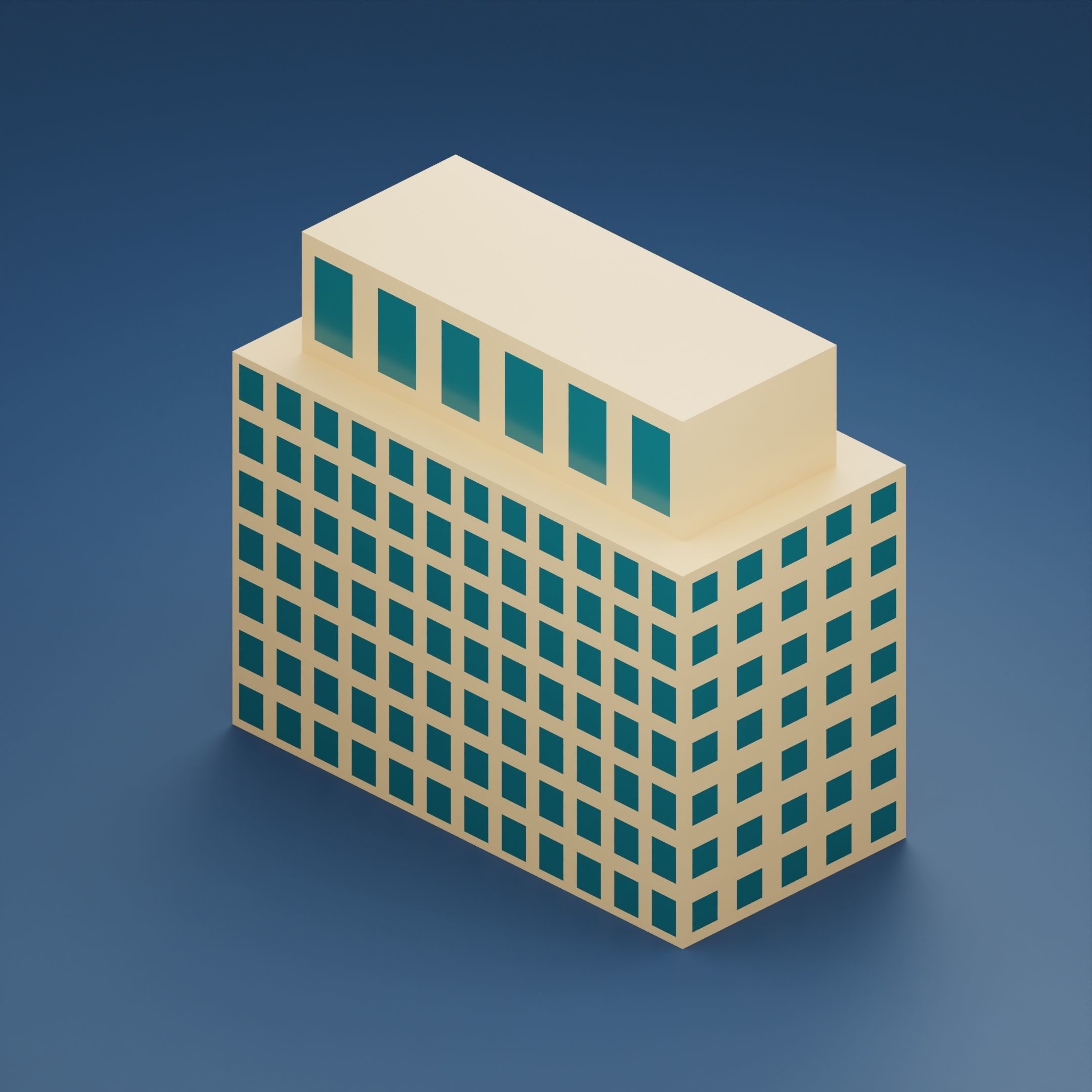 24 low poly buildings Low-poly 3D model_20